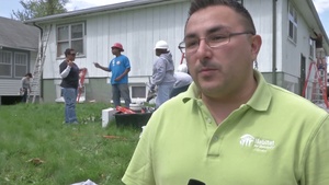 76th Operational Response Command's Habitat for Humanity community service