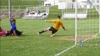 Marines play soccer with Meio university
