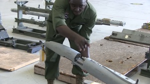 VMFA [AW] 533 Marines Conduct Daily Maintenance on a F/A-18 Hornet Aircraft at MCAS Beaufort, S.C.
