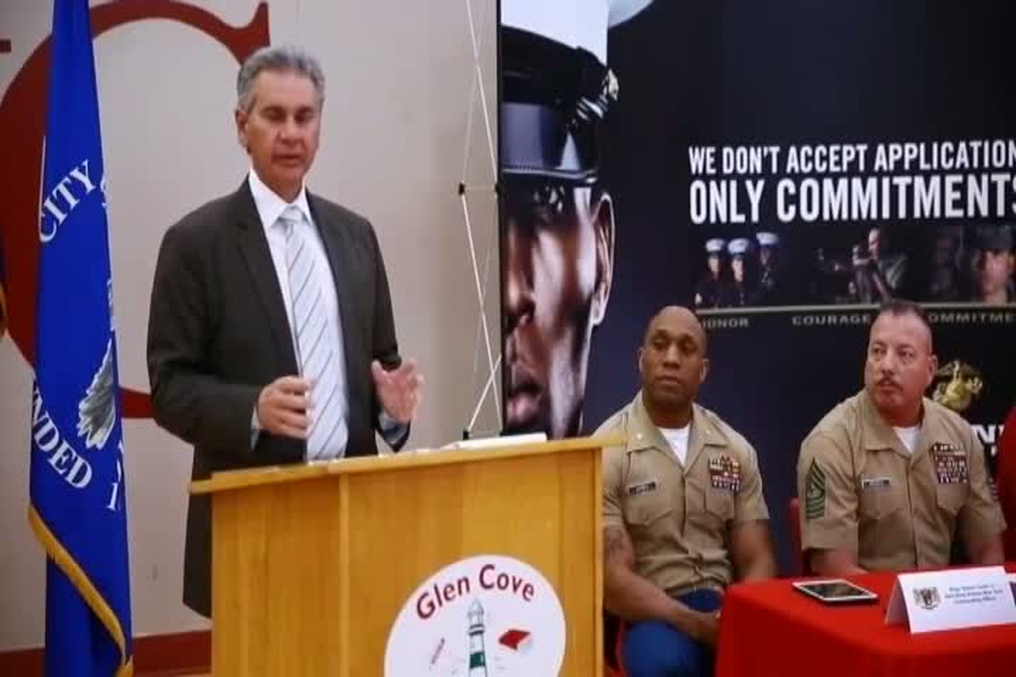 On 15 May 2014, a press conference was held at Glen Cove High School to raise awareness of the Dan Daly Cup to the Glen Cove community. The panel consisted of Commanding Officer of Recruiting Station New York Maj. Robert Jones, Sgt. Maj. of RSNY Sgt. Maj. Rufino Mendez, Nassau County Lacrosse Coaches Association&#39;s Secretary Steve Tripp, City of Glen Cove&#39;s Mayor Reginald Spinello, Glen Cove City School&#39;s Superintendant of Schools Maria Rianna, and New York Lizards Vice President Casey Hilpert.