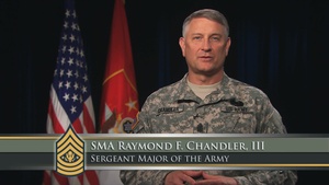 Army Birthday Message from SMA Chandler