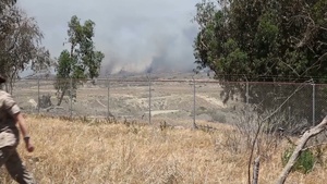 Camp Pendleton wildfire B-roll