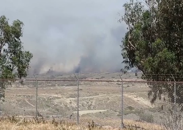 Camp Pendleton wildfire B-roll