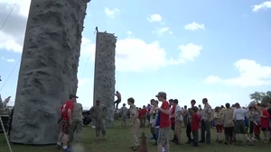 New Jersey National Guard Supports 2014 BSA Camporee (B-Roll of Physical Fitness Challenge)