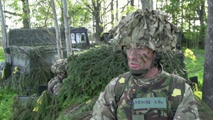Steadfast Javelin 2014: Sgt. Priit Puks, Cpl. Christian Sibul, Estonian Defence Forces, and Maj. Ed Fraser, British Army