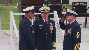 Coast Guard Change of Watch ceremony Master Chief Petty Officer of the Coast Guard