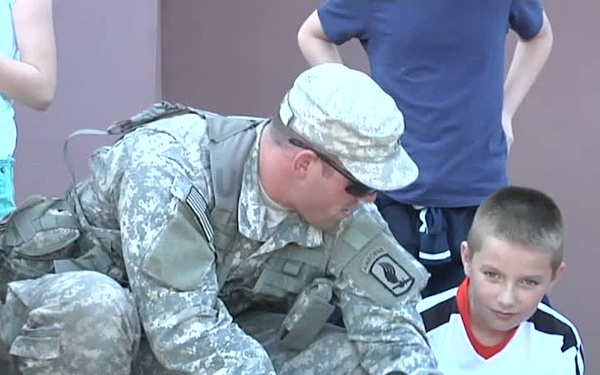 US and Polish Troops Host a Field Trip for Polish Children