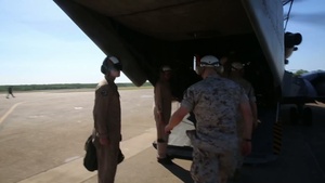 Lt. Gen. John Wissler visits MRF-D Marines
