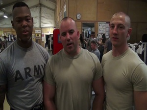 Sgt. Robert Canning, Spc. Emmanuel Paul and Spc. Ryan Ferguson UFC Shout Out