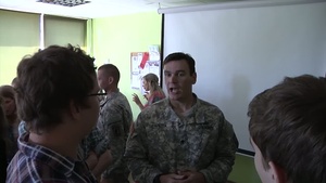 173rd Airborne Visit School In Adazi, Latvia