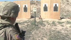 Soldiers from the 1-82 CAV Conduct Individual and Crew–Served Weapons Training