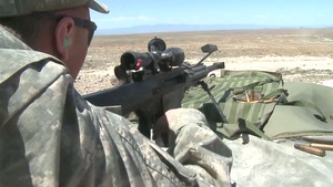 Oregon Soldiers from the 1-82 Cavalry Train on the 50 CAL and M107 Sniper Rifle