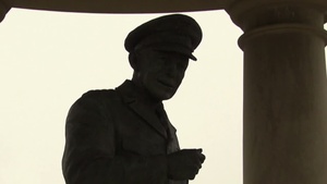 Ike Watches Over D-Day Memorial