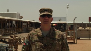 Cmdr. Eric Peterson Greeting to Parents