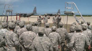 Airborne Members Rehearse for Airfield Assault