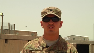 Spc. Strickland Shouts Out to LSU Tigers!