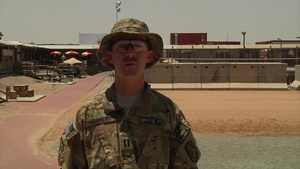 Lt. Sumner Sends a Cheer to the Cubs from Afghanistan