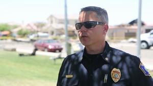 Interviews of Marine AV-8B Harrier crash scene in Imperial, Calif.
