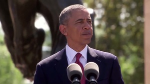 Obama Pays Tribute to D-Day Vets Where "The Tide Was Turned"