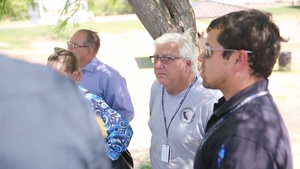 Marine and Local Leadership Coordinate at AV-8B Crash Scene in Imperial, California