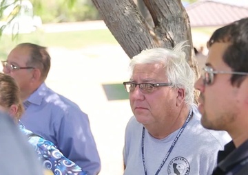 Marine and Local Leadership Coordinate at AV-8B Crash Scene in Imperial, California