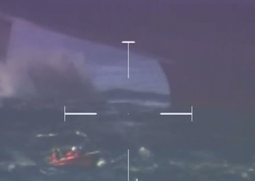 Coast Guard and local mariners rescue sailor in distress 450 miles southeast of Cape Cod, Massachusetts