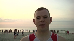2nd ABCT, 3rd ID Soldiers in Try-bee Island Sprint Triathlon