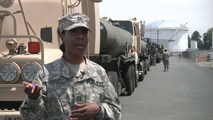 Soldiers Prepare for Inspections Before Fuel Transport Missions at QLLEX 2014 in Fort Bragg, N.C.