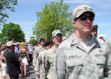 Paratroopers Reenact Normandy Jump