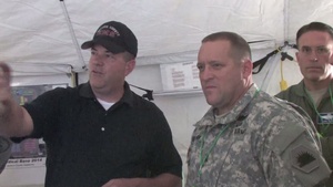 Maj. Gen. David Baldwin tours Operation Medical Base Camarillo Airport
