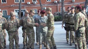U.S. Soldiers Assigned to the 173rd Airborne Brigade Attend the Closing Ceremony that Concludes the “Survival and Interrogation Resistance Course”