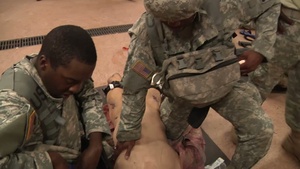 B-Roll of 431st Quartermaster Detachment Participate In Combat Life Saver Course During QLLEX 2014