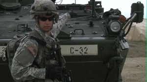 Soldiers From the 2-104 CAV, 28th ID, Discuss the Use and Operation of the Multiple Integrated Laser Engagement Systems(Miles) For Use in Saber Strike 2014.