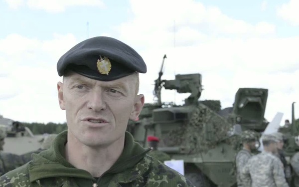 Lithuanian President Visits Saber Strike