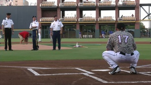 Soldiers Re-enlist During Baseball Game