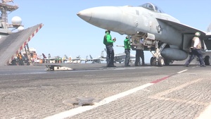 F/A 18's on USS George H.W. Bush (CVN 77)