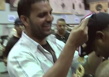 Soldiers Get Pumped for Camp Arifjan's Zone Six Bench Press Competition