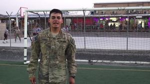 Pfc. Michael Lamolli World Cup Team USA Shout Out