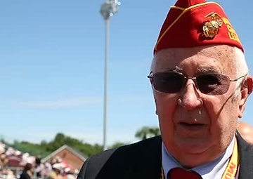 Marines Inspire Athletes, Remember Hometown Hero