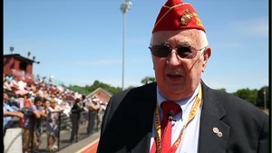 Marines Inspire Athletes, Remember Hometown Hero