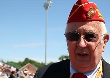 Marines Inspire Athletes, Remember Hometown Hero