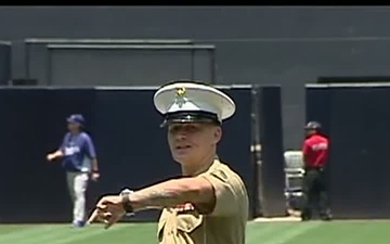 MOH Recipient Throws Out First Pitch