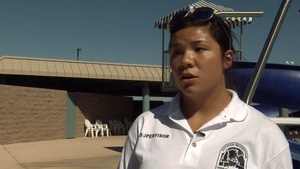 Davis-Monthan Kids Dive in to Swimming Lessons, No Graphics