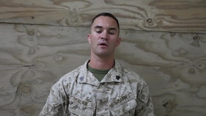 Sgt. Kyle Blair holiday shout out