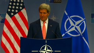 U.S. Secretary of State, John Kerry Comments on Ukraine following NATO Meetings