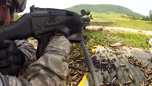 116th Security Forces Squadron Live Fire Training on M240 and M249 Machine Guns