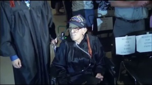 World War II Vet Receives Diploma