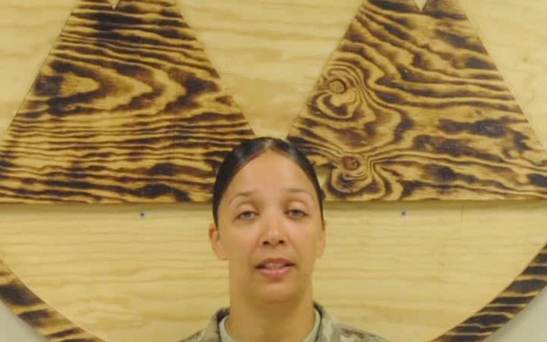 Maj. Elaine Williams wishes her family a Happy Independence Day