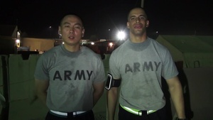 Staff Sgt. Weian Hsu and Spc. Timothy Keaveny Yankees Independence Day Shout Out