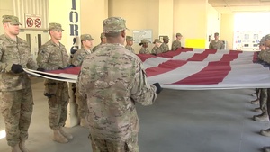 American Flag Dedication at Craig Joint Theater Hospital